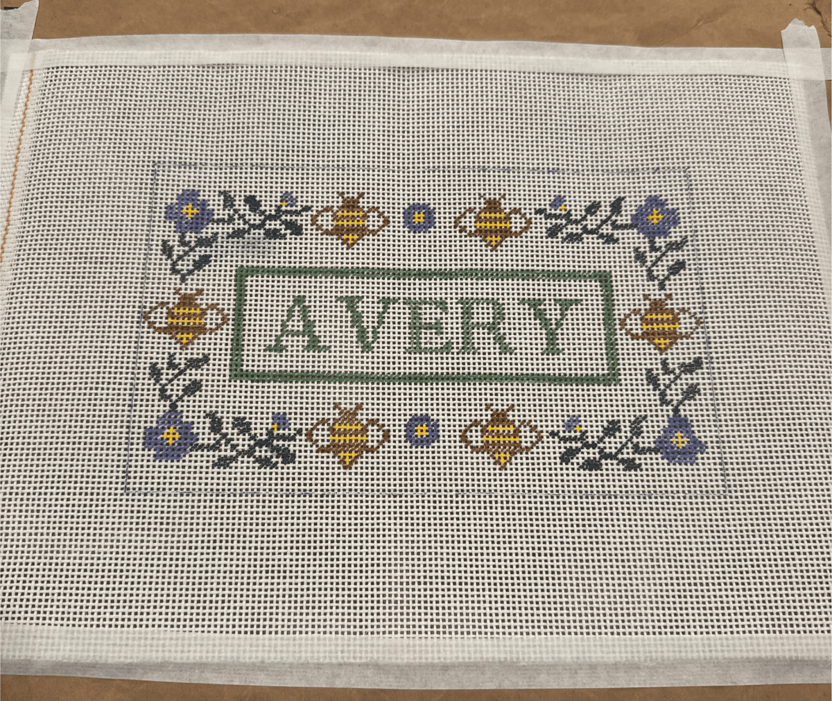 Custom Needlepoint Canvas Design Deposit