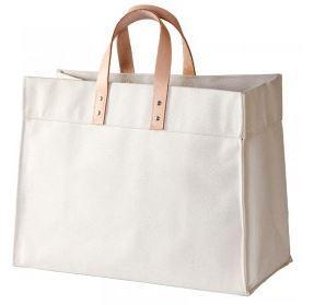 Leather Handle Advantage Tote Ivory