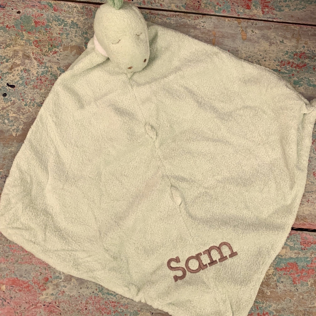 Embroidered Monogram Baby Animal Luvie