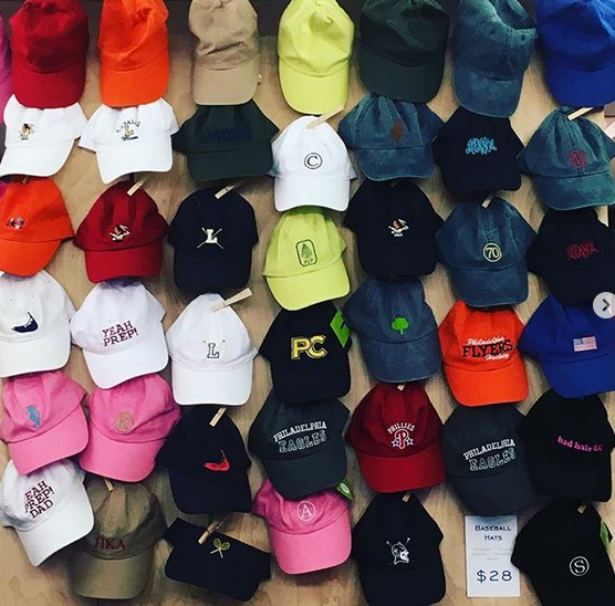 Embroidered Monogram Baseball Cap Hat