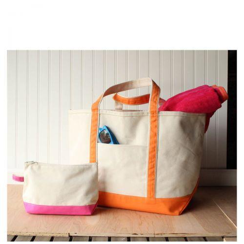 Medium Boat Tote Canvas Makeup