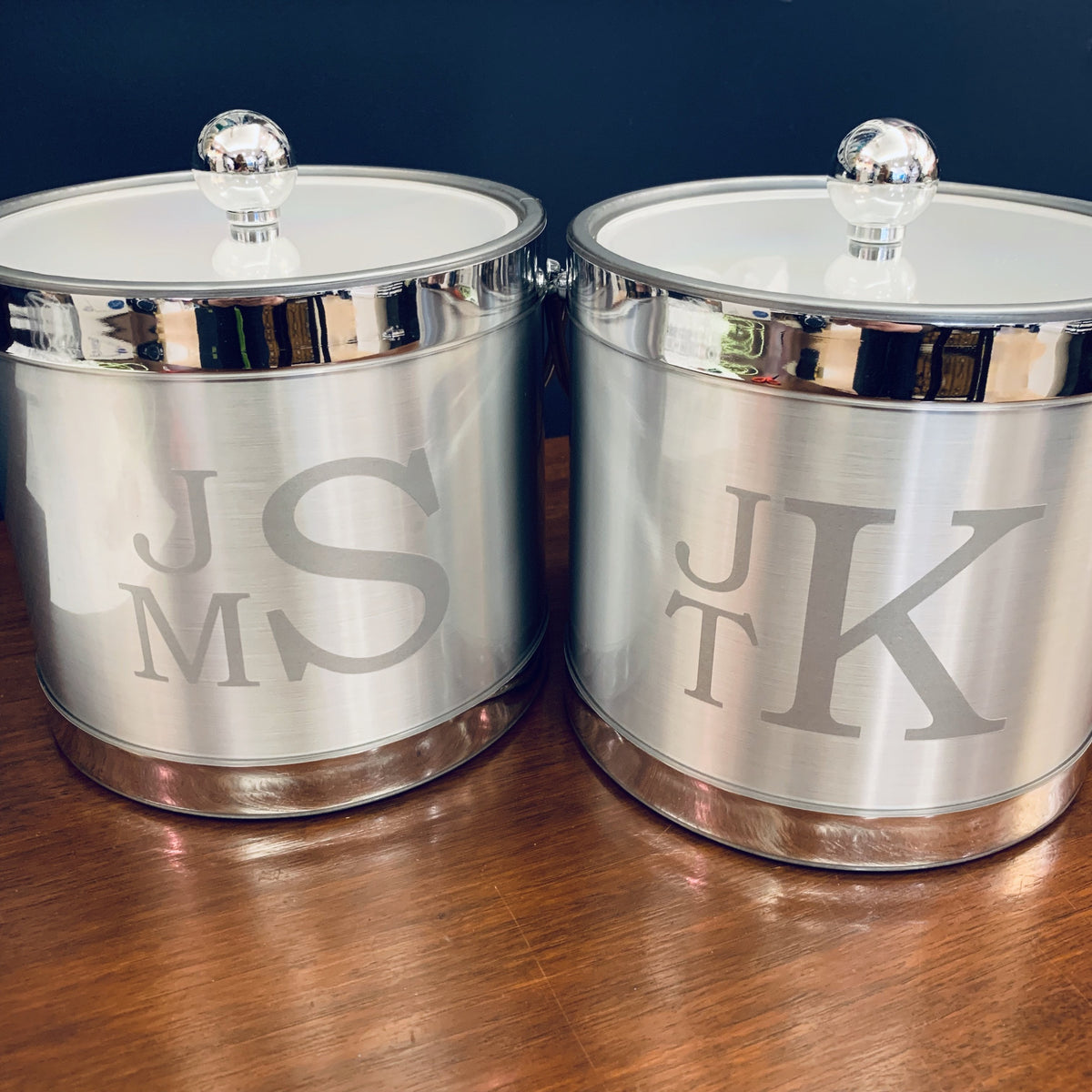 Vinyl Monogram Ice Bucket Made in USA