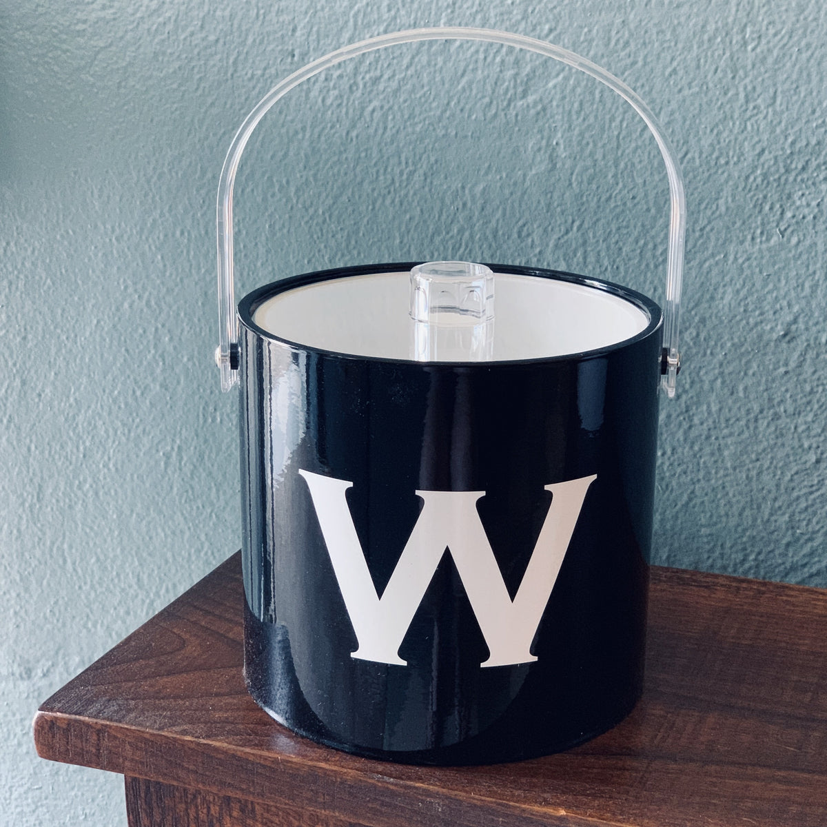 Vinyl Monogram Ice Bucket Made in USA