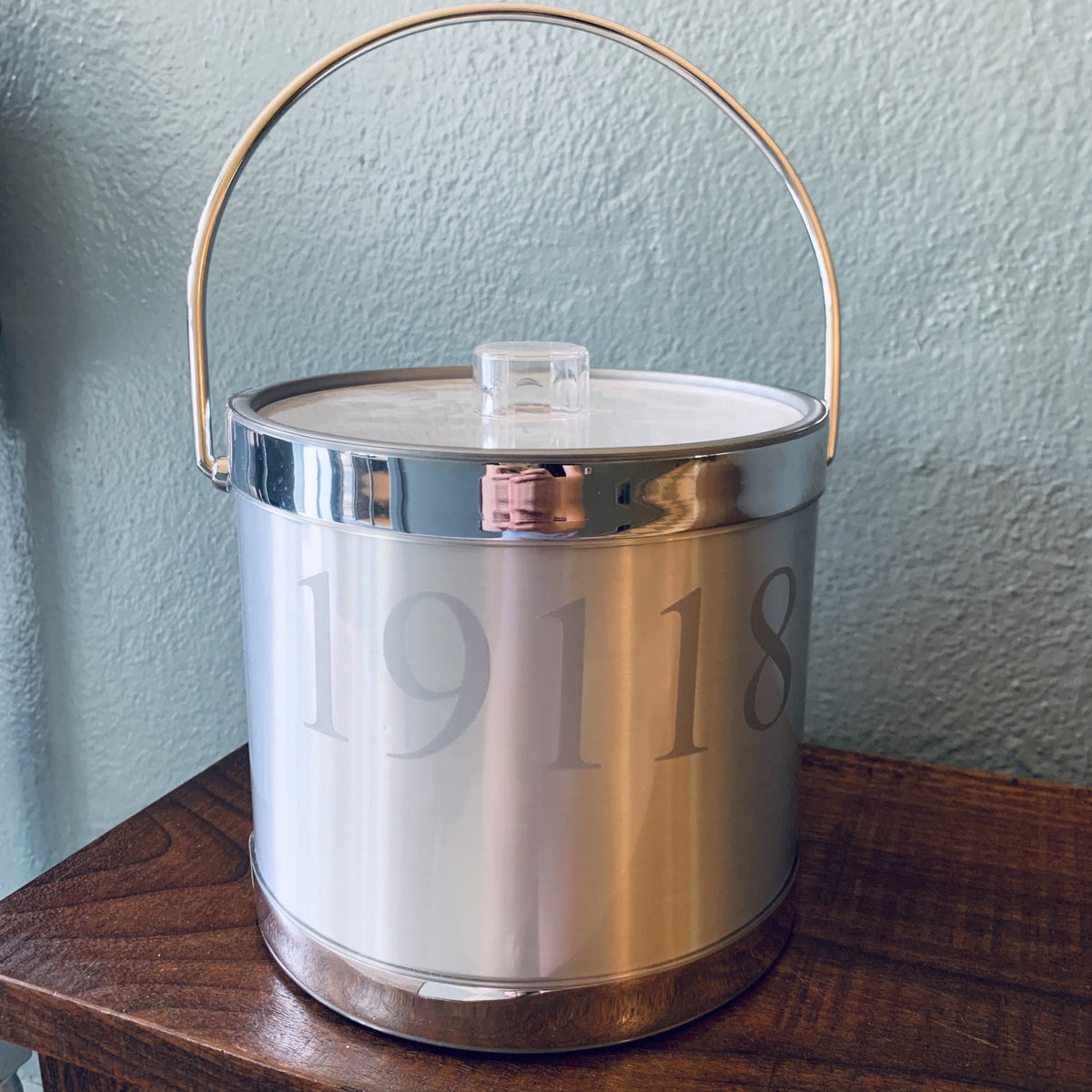 Vinyl Monogram Ice Bucket Made in USA
