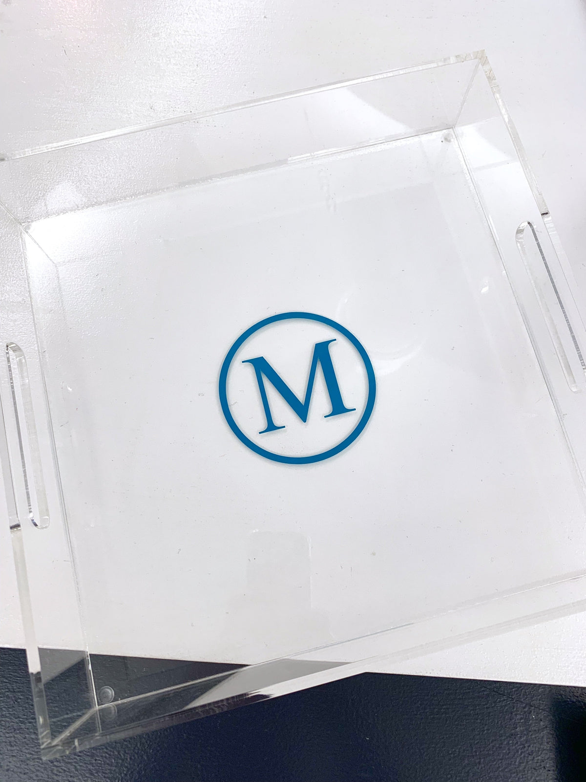 Acrylic Square Tray with Vinyl
