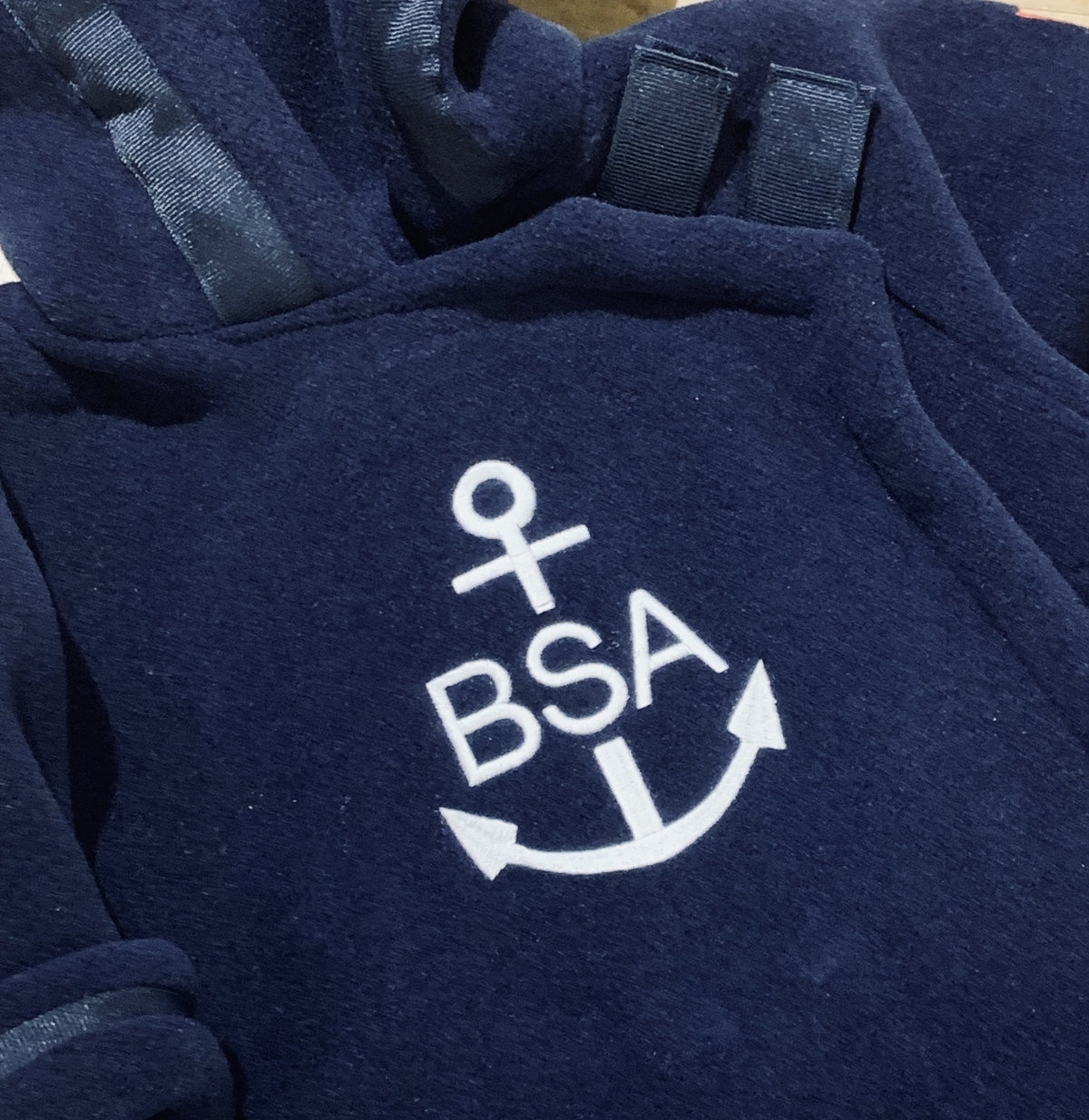 Embroidered Monogram Baby Fleece Jacket Widgeon