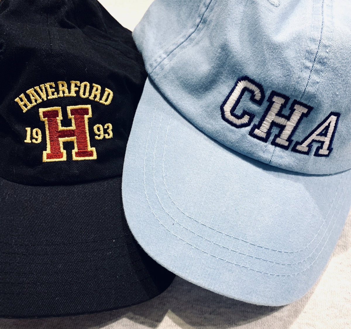 Embroidered Monogram Baseball Cap Hat