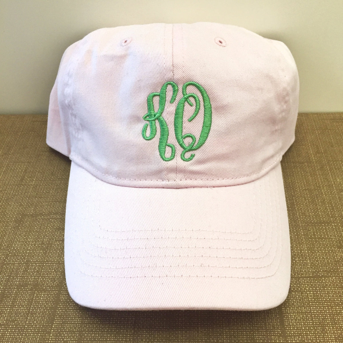 Embroidered Monogram Baseball Hat Cap