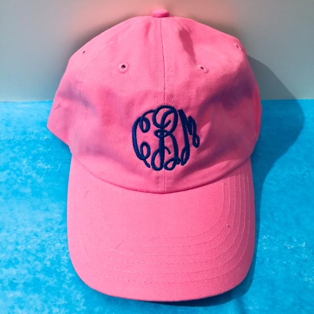 Embroidered Monogram Baseball Cap Hat