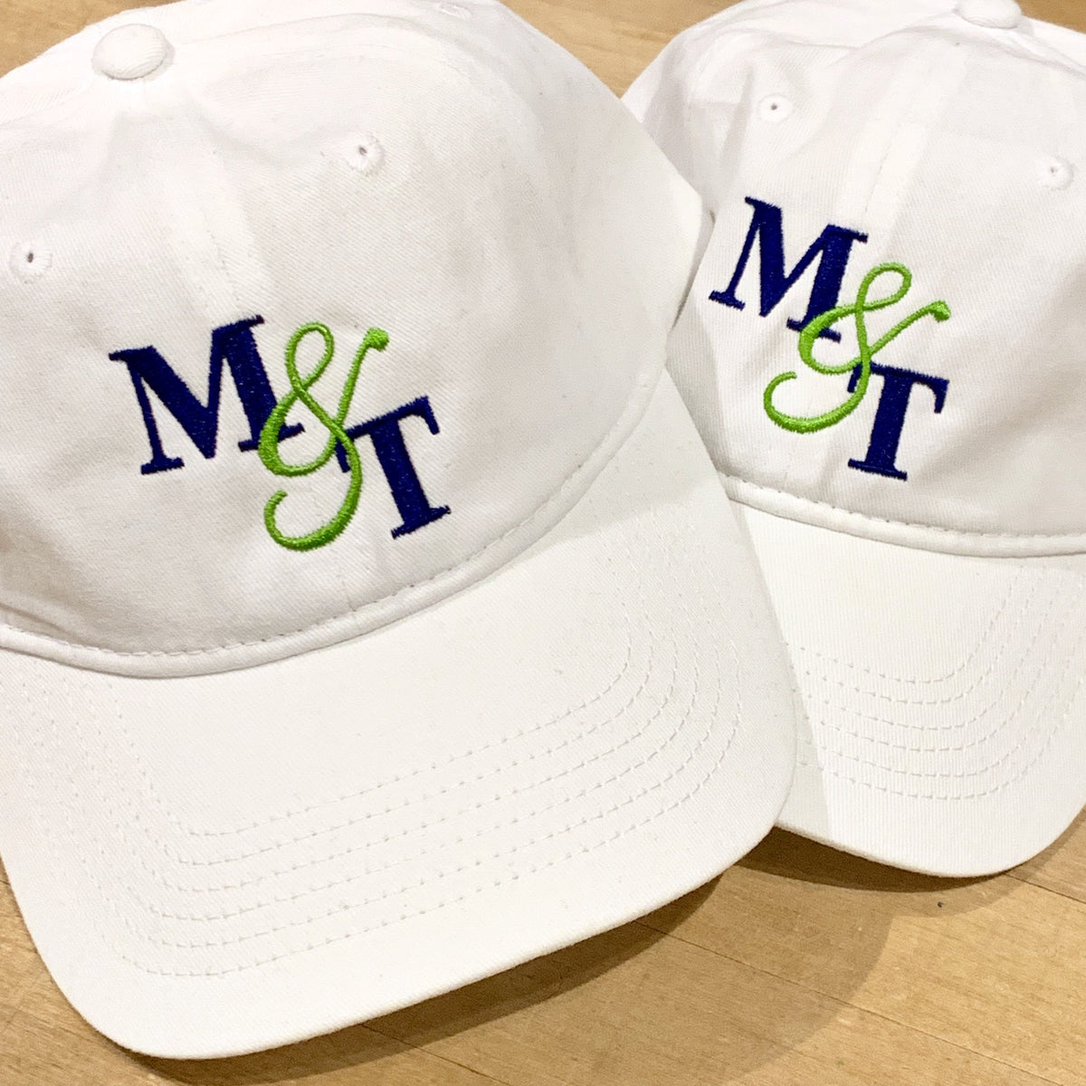 Embroidered Monogram Baseball Cap Hat