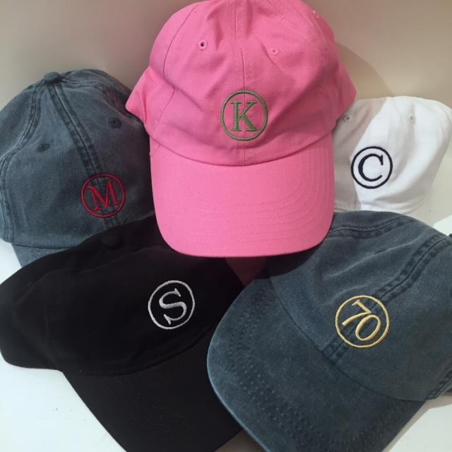 Embroidered Monogram Baseball Cap Hat