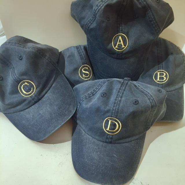 Embroidered Monogram Baseball Cap Hat