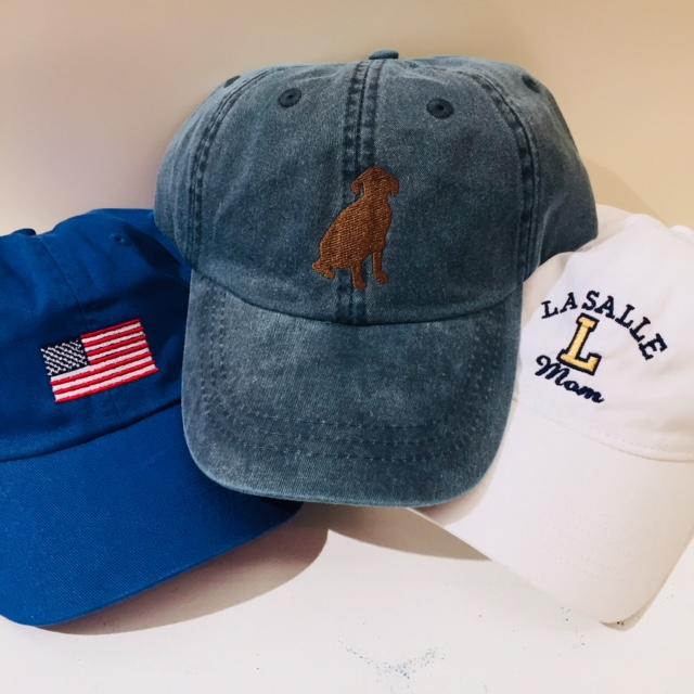 Embroidered Monogram Baseball Cap Hat