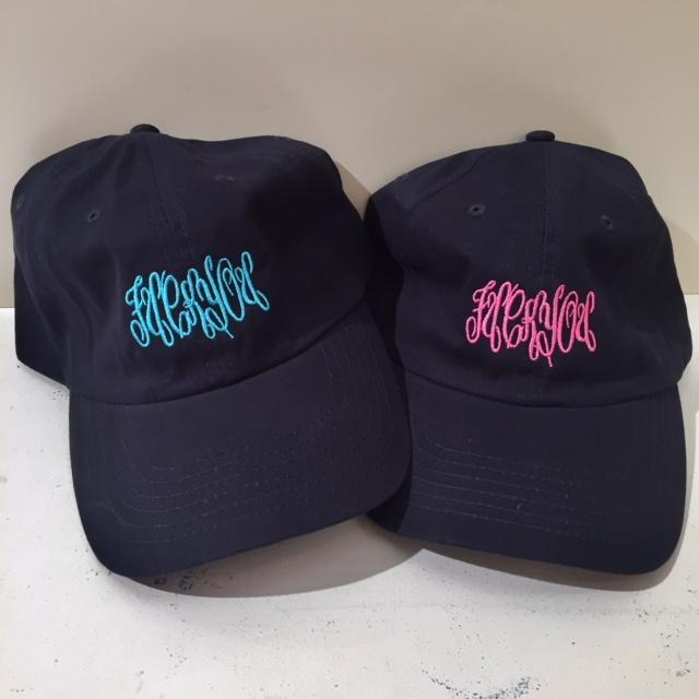 Embroidered Monogram Baseball Cap Hat FU