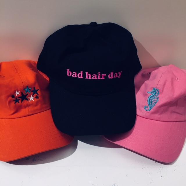 Embroidered Monogram Baseball Cap Hat