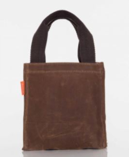 Brown Waxed Canvas Beer Carrier