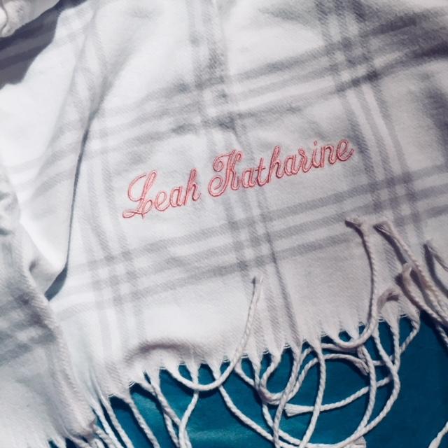 Embroidered Monogram Baby Flannel Blanket