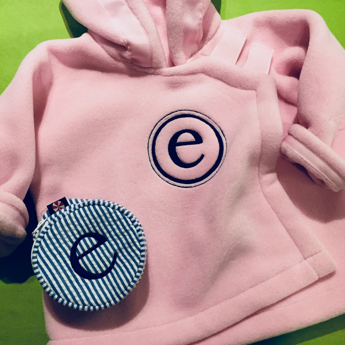 Embroidered Monogram Baby Fleece Jacket Widgeon