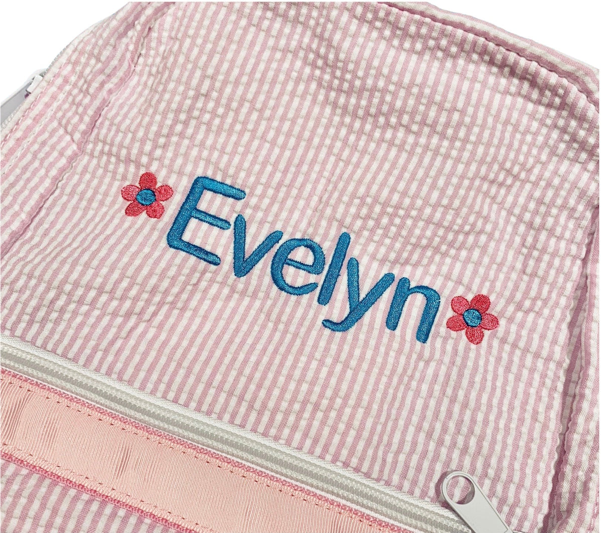 Kids Small Seersucker Backpack