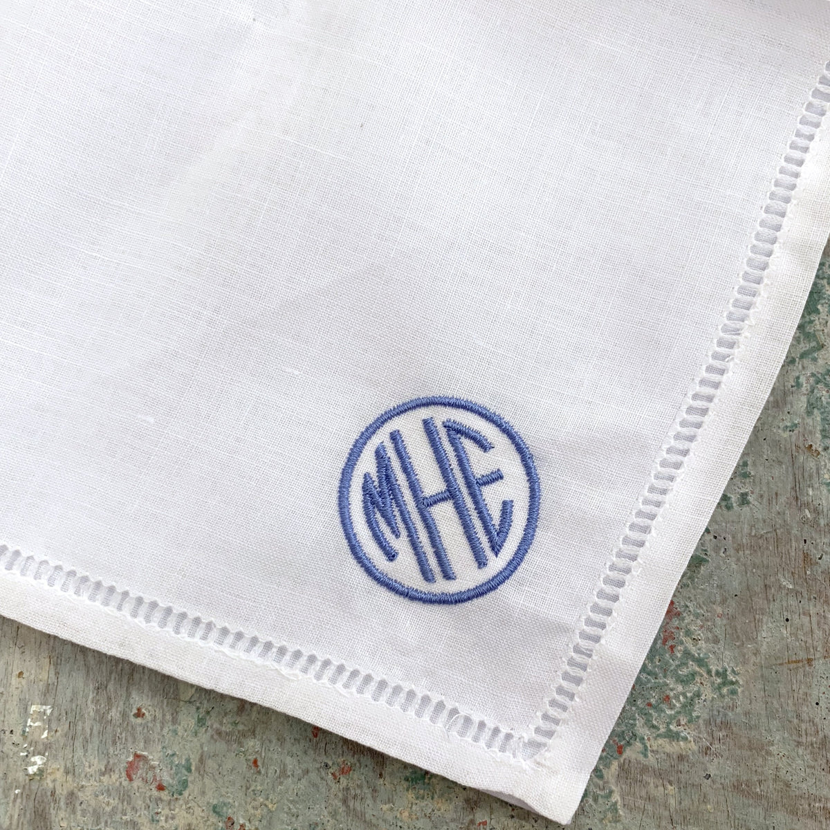 Embroidered Monogram Ladies Handkerchief