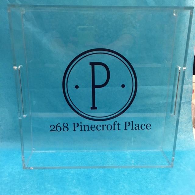 Acrylic Square Tray with Vinyl